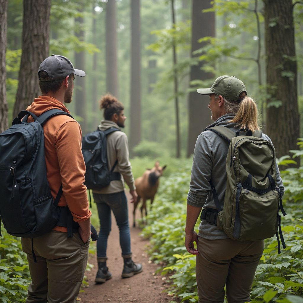Wildlife observation during guided tour